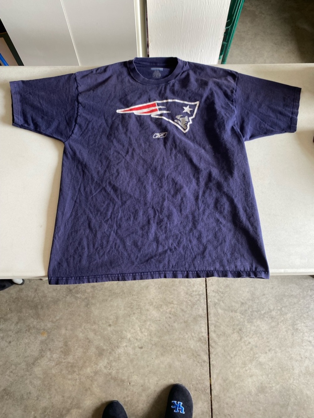 Reebok New England Patriots Navy Graphic Tee
